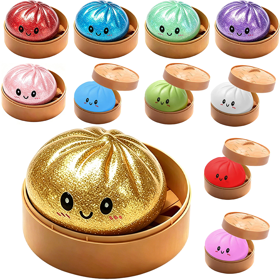 Kids Toys Dumplings - Blind box Colorful Simulated Dumpling Squishy