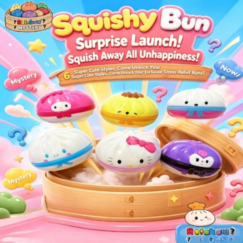 Kids Toys Dumplings - Large Dumpling Stress Ball with Steamer