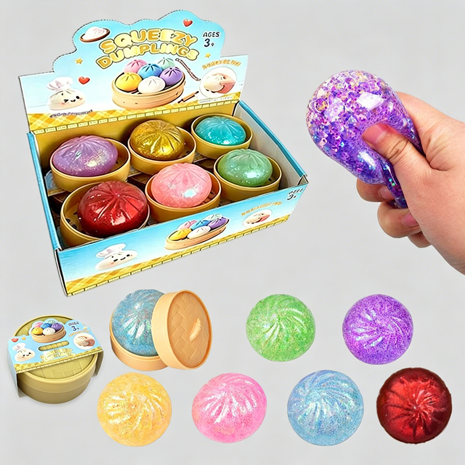 Kids Toys Dumplings - Glitter Dumpling Squishies Blind Box Slow
