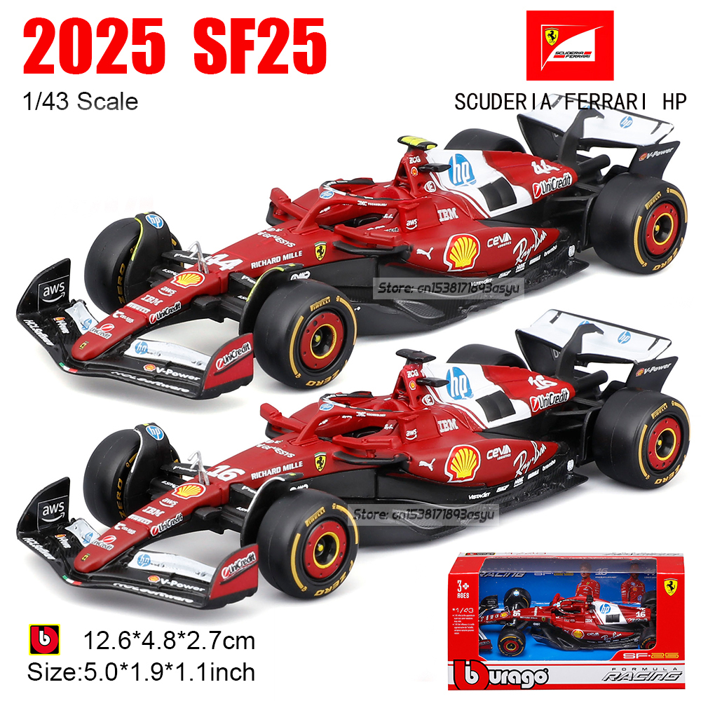 Kids Toys John Lewis - Bburago 1:43 F1 2025 Ferrari SF25