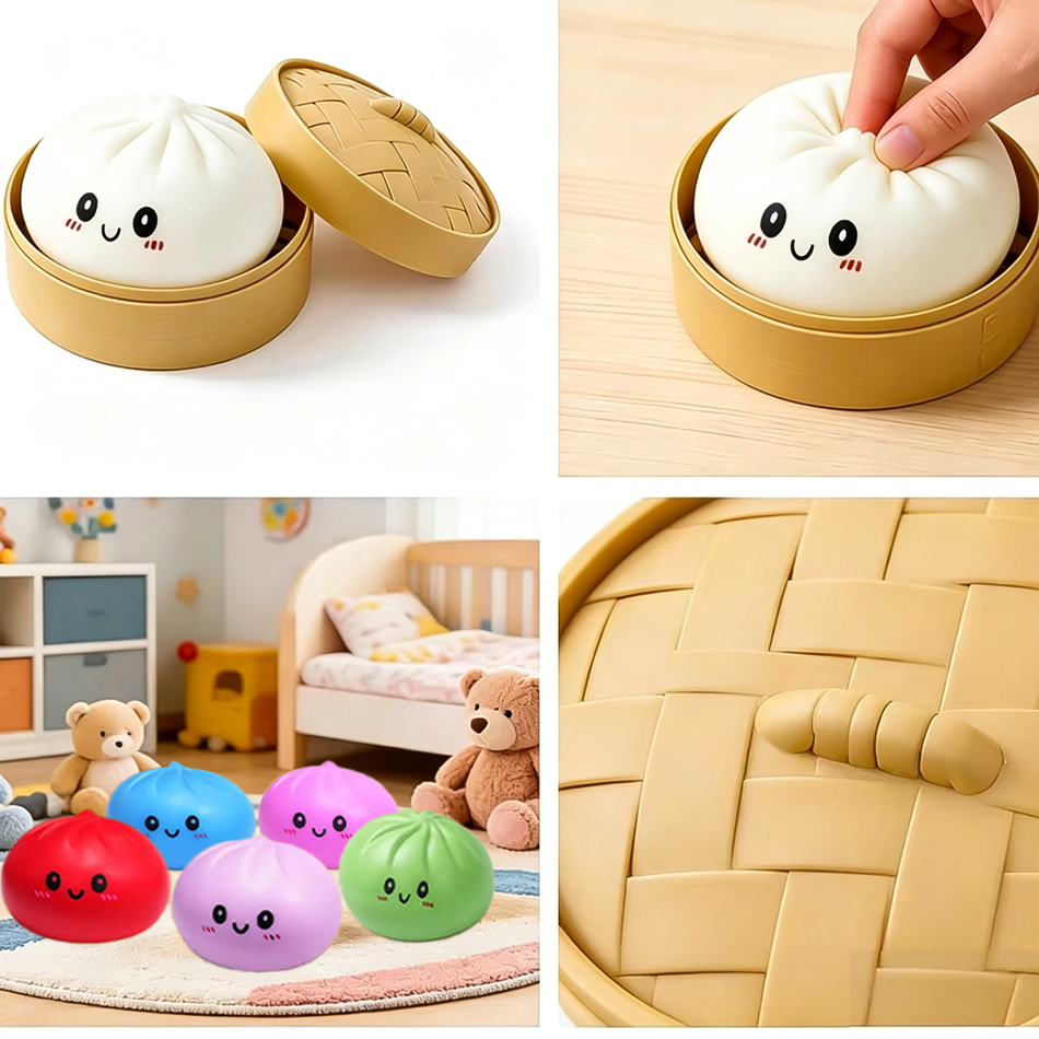 Kids Toys Dumplings - Hot Pressure Dumpling Squishies Cute Colorful