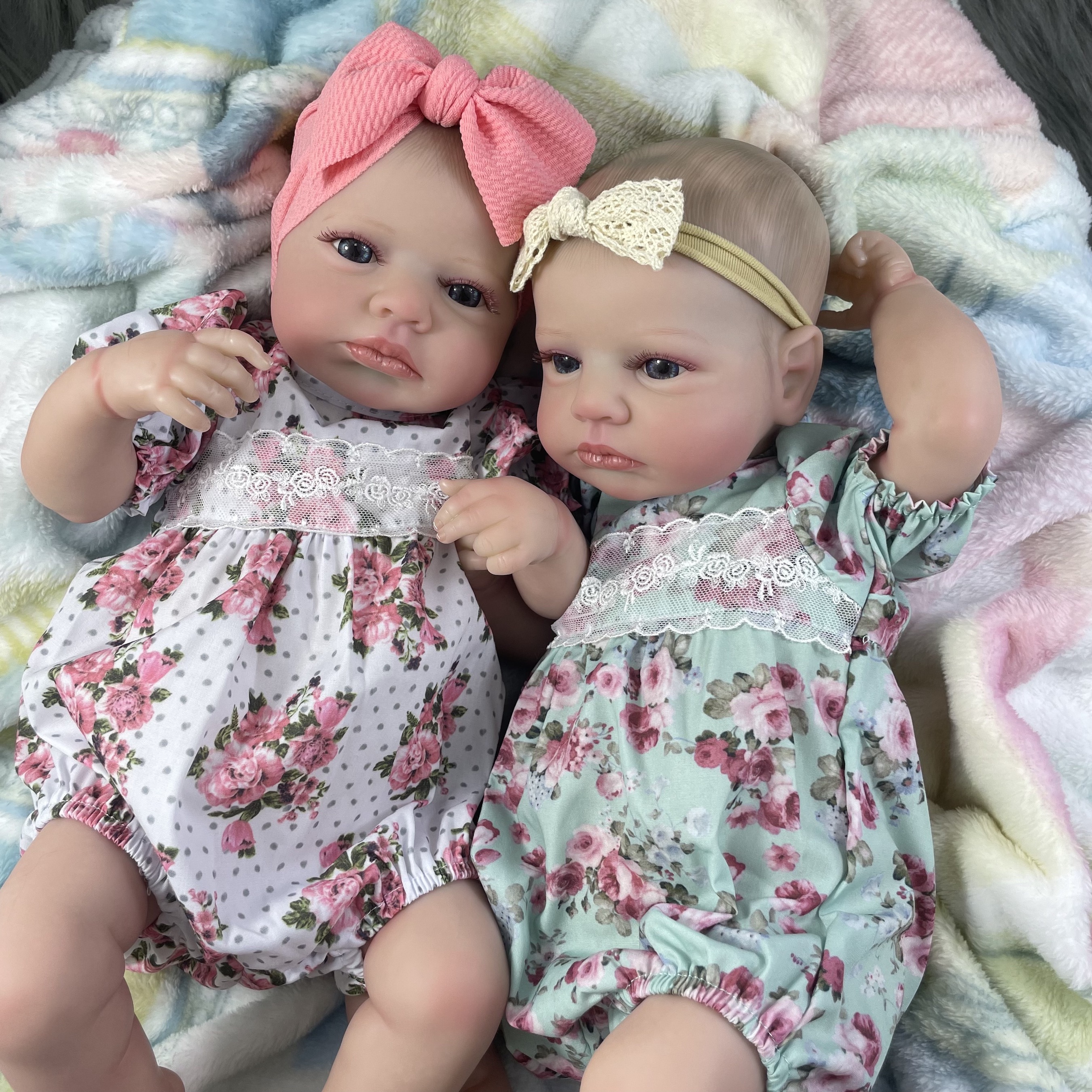 Kids Toys New Born - MRB 50CM LouLou Awake Twins Girl