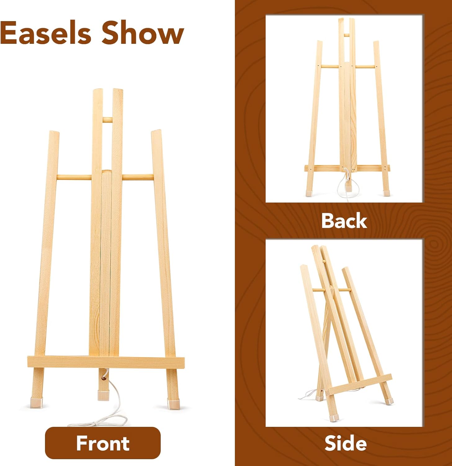 8 Pack 15 Inch Wood Easels for - مراجعة Kids Art Easel وسعره