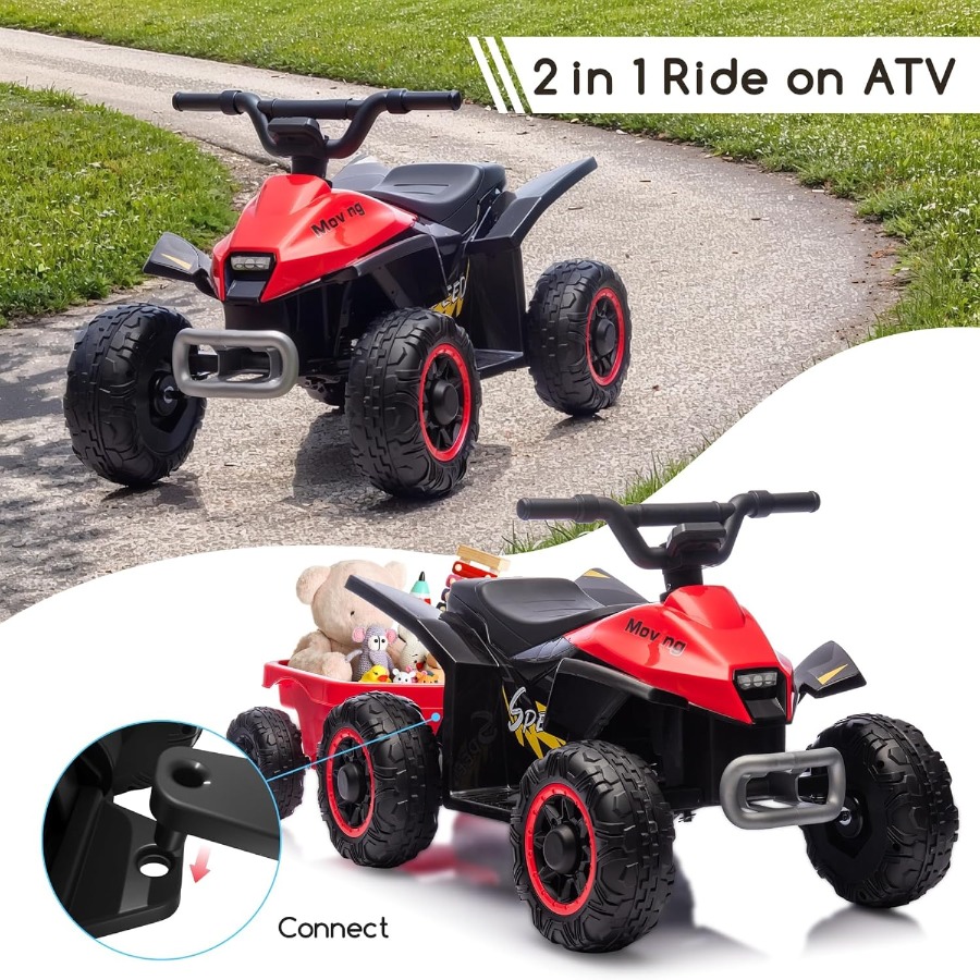 Kids Ride On Toys,6V Kids ATV  - مراجعة Kids Toys Quad وسعره