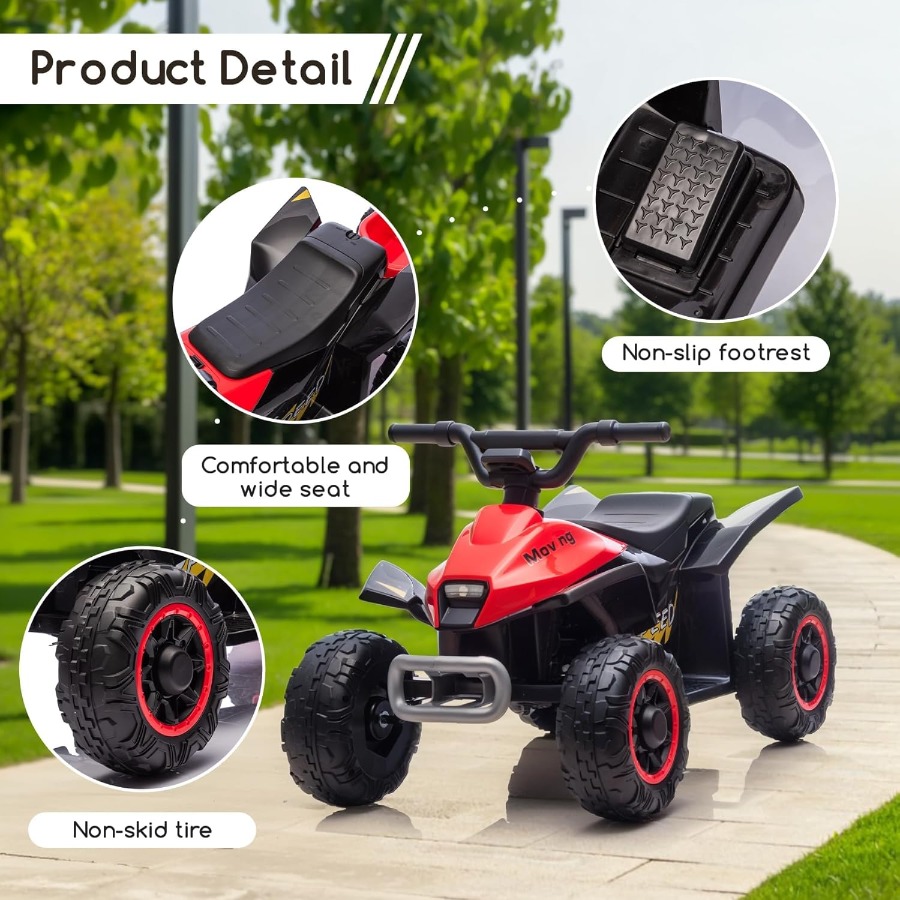 Kids Ride On Toys,6V Kids ATV  - مراجعة Kids Toys Quad وسعره