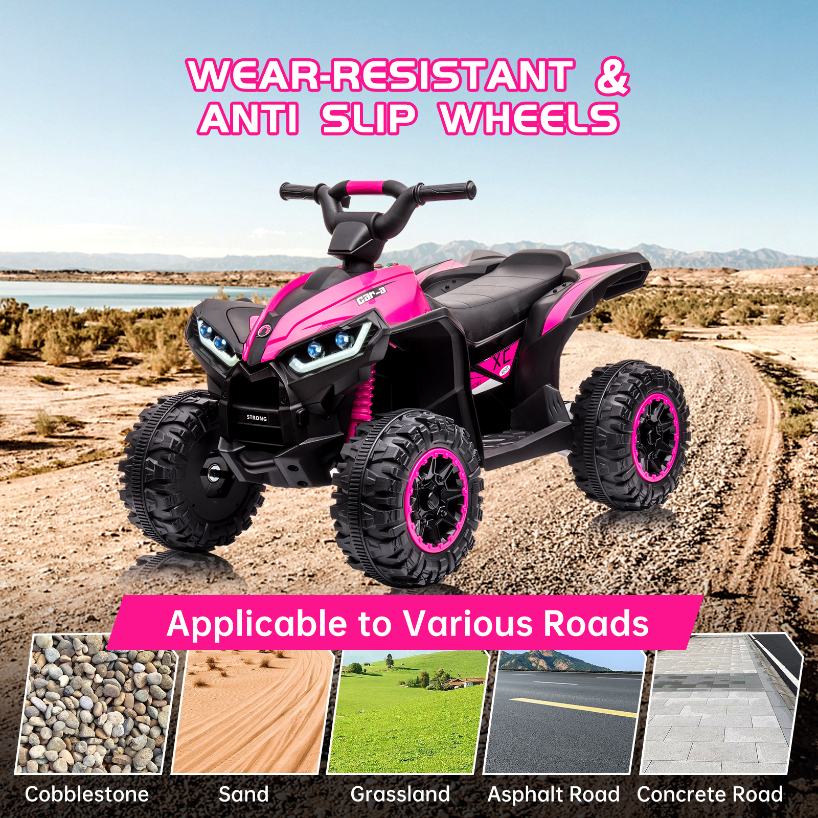 Kids Electric Quad Bike 12V, E - مراجعة Kids Toys Quad وسعره