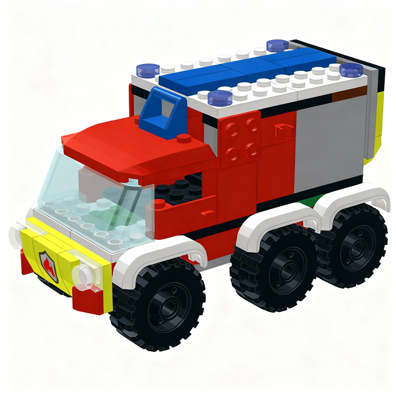 144pcs MOC Fire Truck Quad Cit - مراجعة Kids Toys Quad وسعره