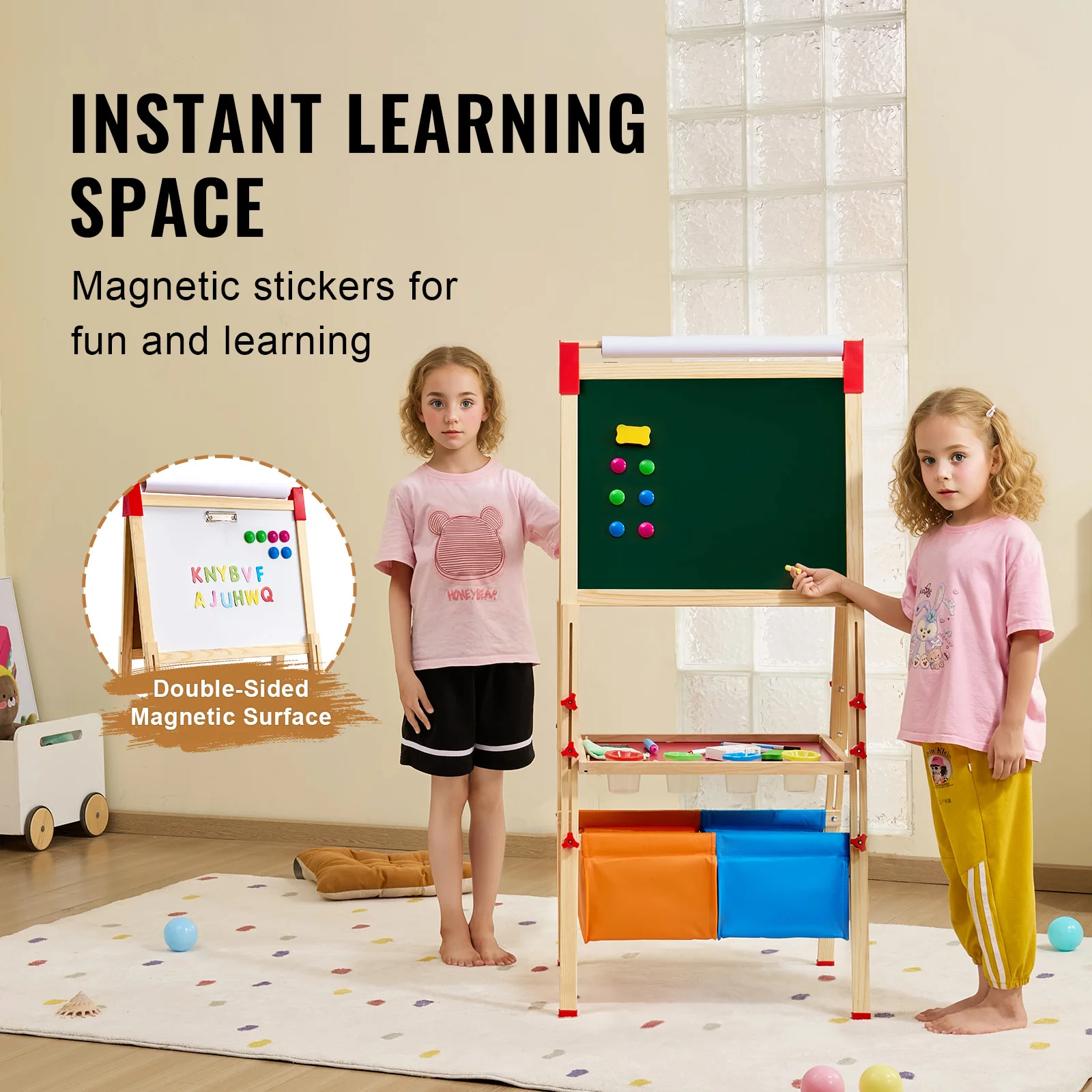 for Kids Girl SucceBuy Childre - مراجعة Kids Art Easel وسعره
