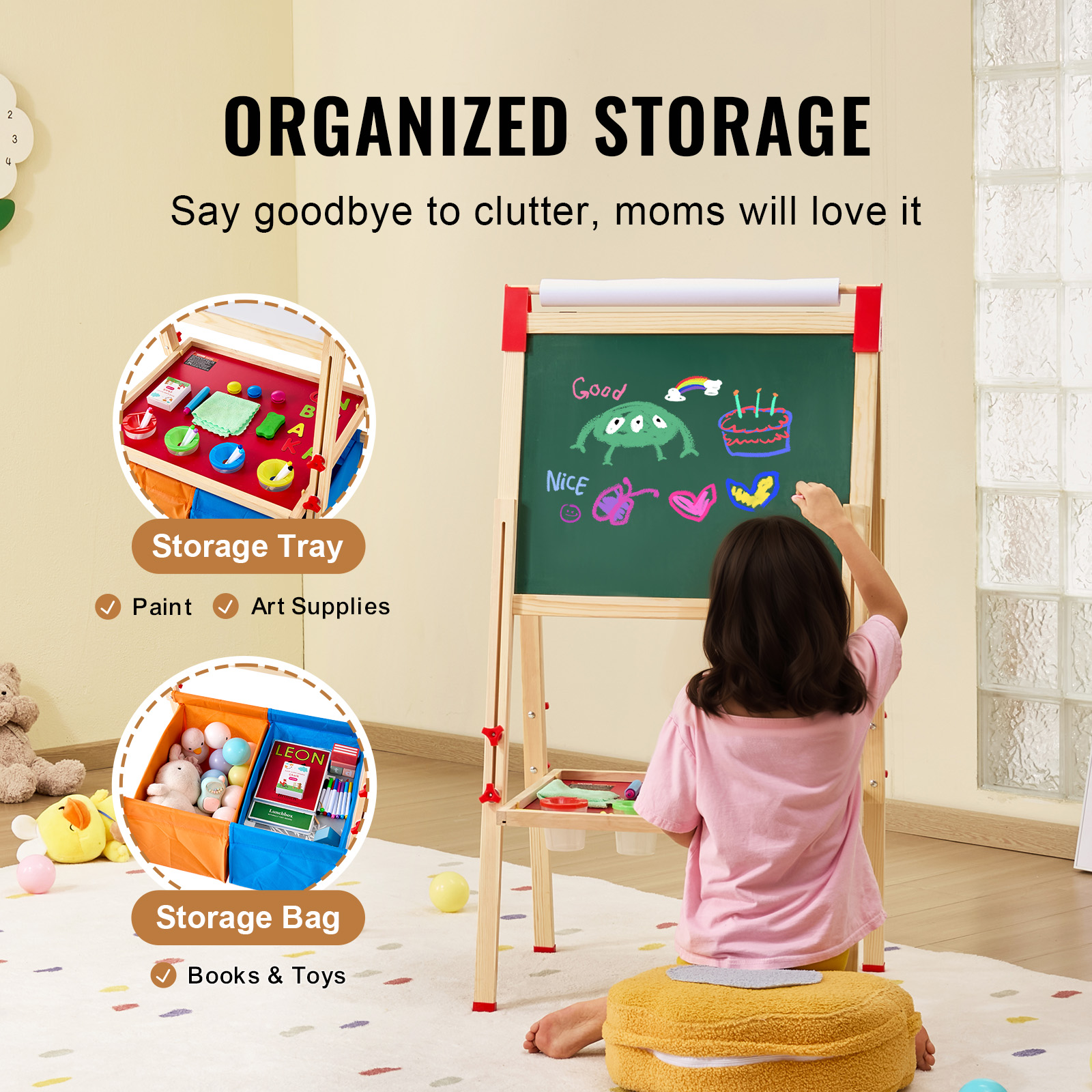for Kids Girl SucceBuy Childre - مراجعة Kids Art Easel وسعره