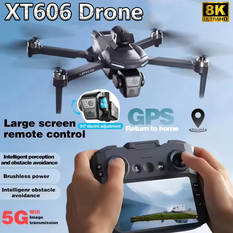 XT606 MAX GPS NEW Drone 8k Pro - مراجعة Xiaomi Kids Toys وسعره