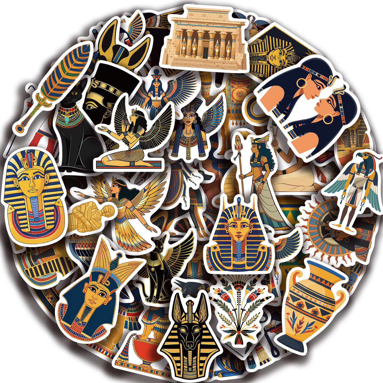 50PCS Ancient Egypt Stickers W - مراجعة Kids Toys Egypt وسعره