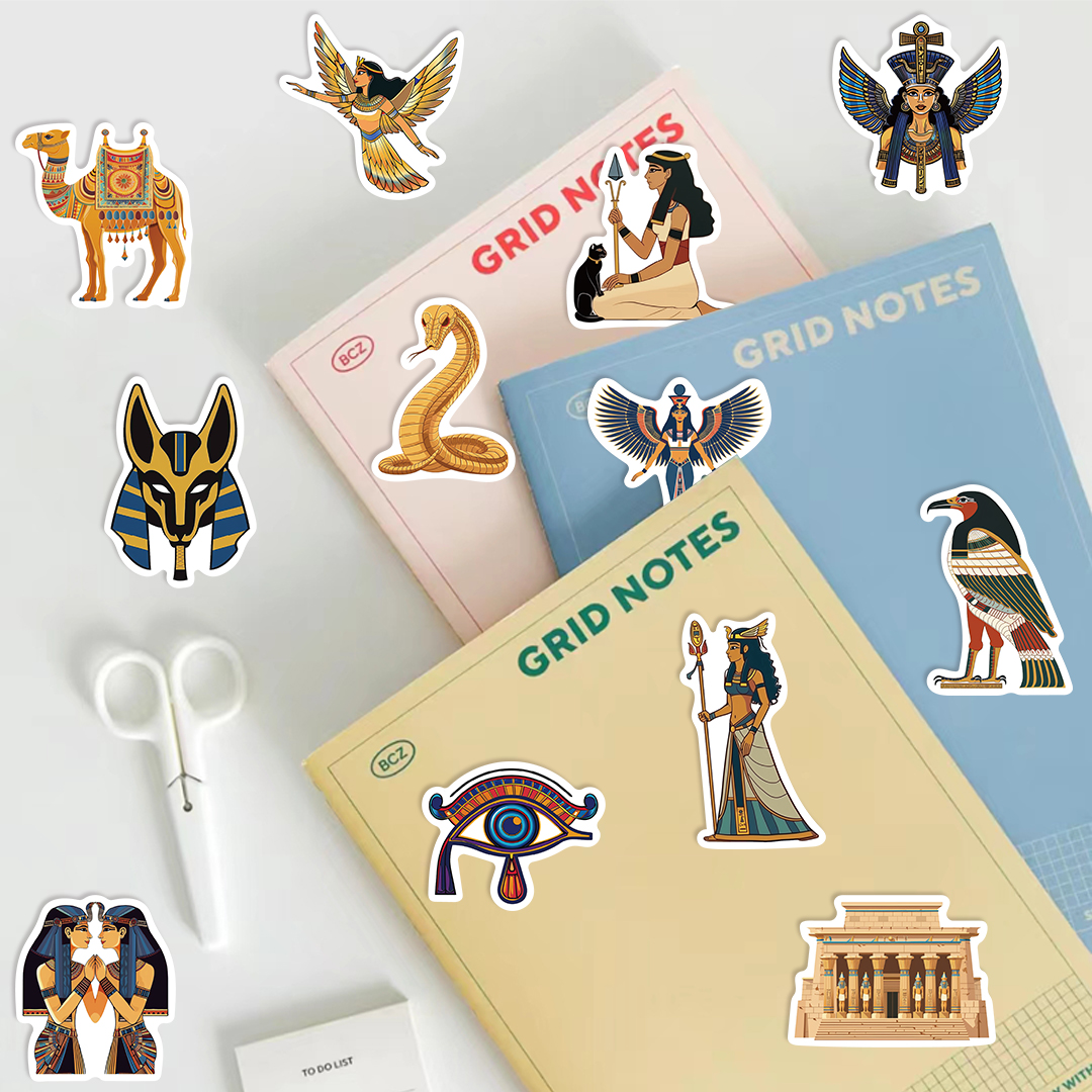 50PCS Ancient Egypt Stickers W - مراجعة Kids Toys Egypt وسعره