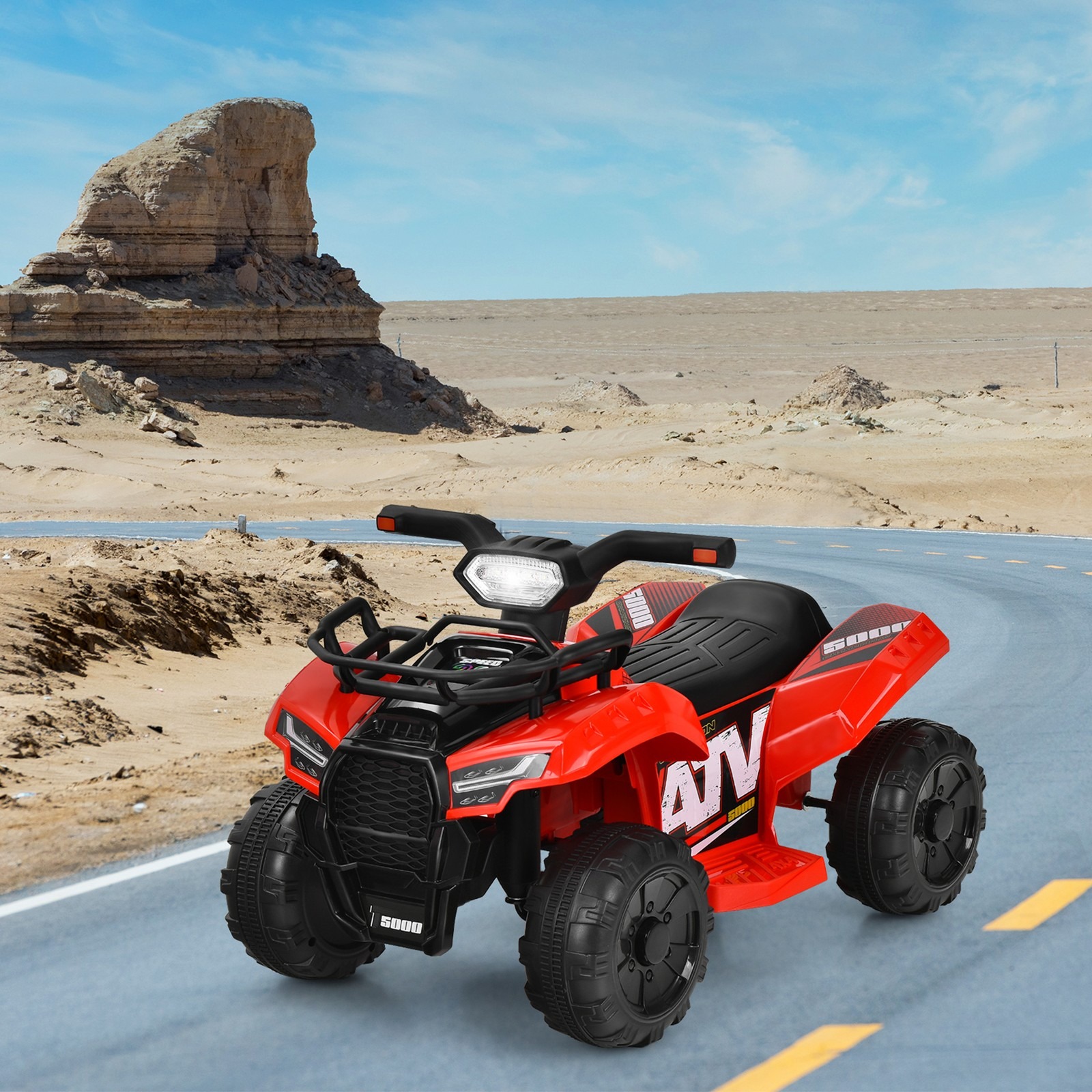 6V 4 Wheels ATV Quad Ride On C - مراجعة Kids Toys Quad وسعره