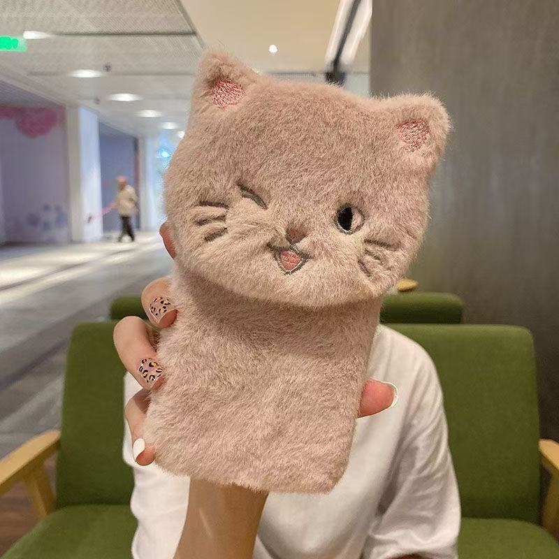3D Cat Doll Fluffy Fur Phone H - مراجعة Xiaomi Kids Toys وسعره