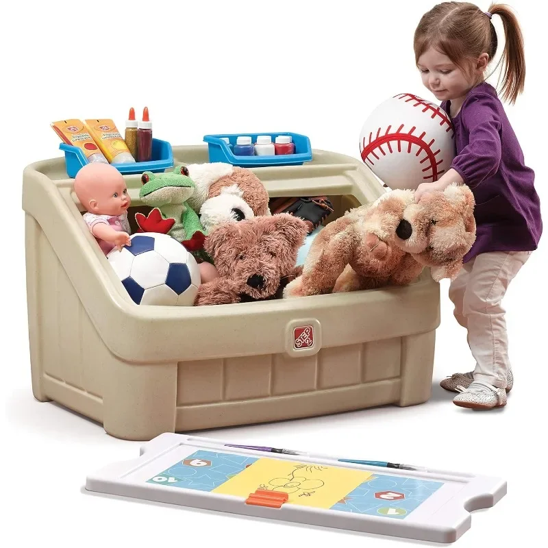 Furniture 2-in-1 Toy Box and E - مراجعة Kids Art Easel وسعره