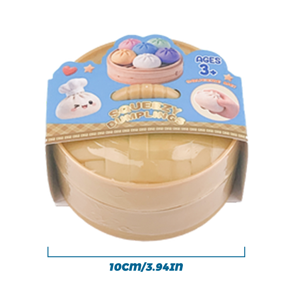 1-4pcs Simulation Dumpling Squ - مراجعة Kids Toys Dumplings وسعره