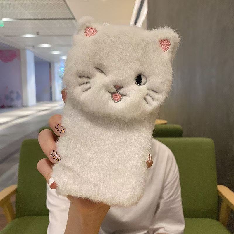 3D Cat Doll Fluffy Fur Phone H - مراجعة Xiaomi Kids Toys وسعره