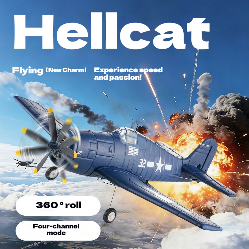 Fx9503 Rc Airplane F6f Hellcat - مراجعة Kids' Toys Channel وسعره
