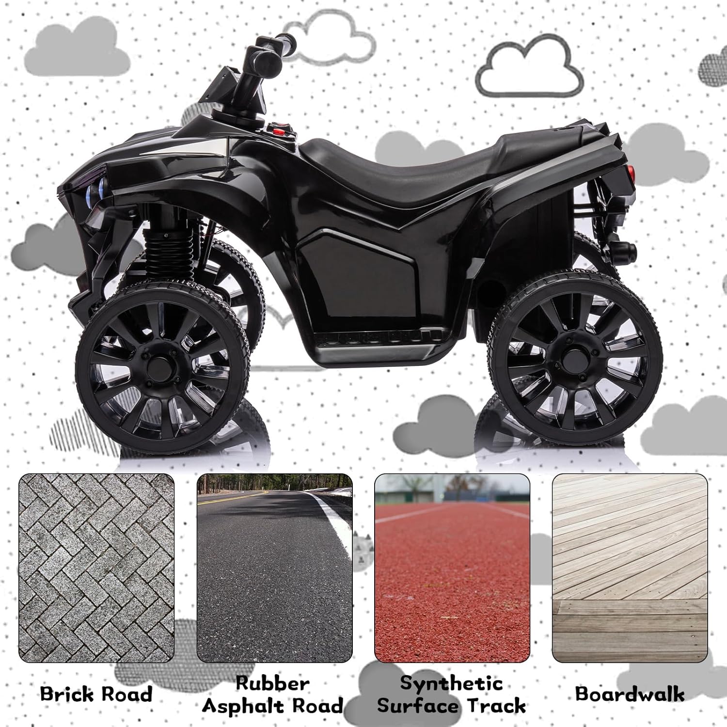 6V Ride on Toy, Kids ATV 4 Whe - مراجعة Kids Toys Quad وسعره