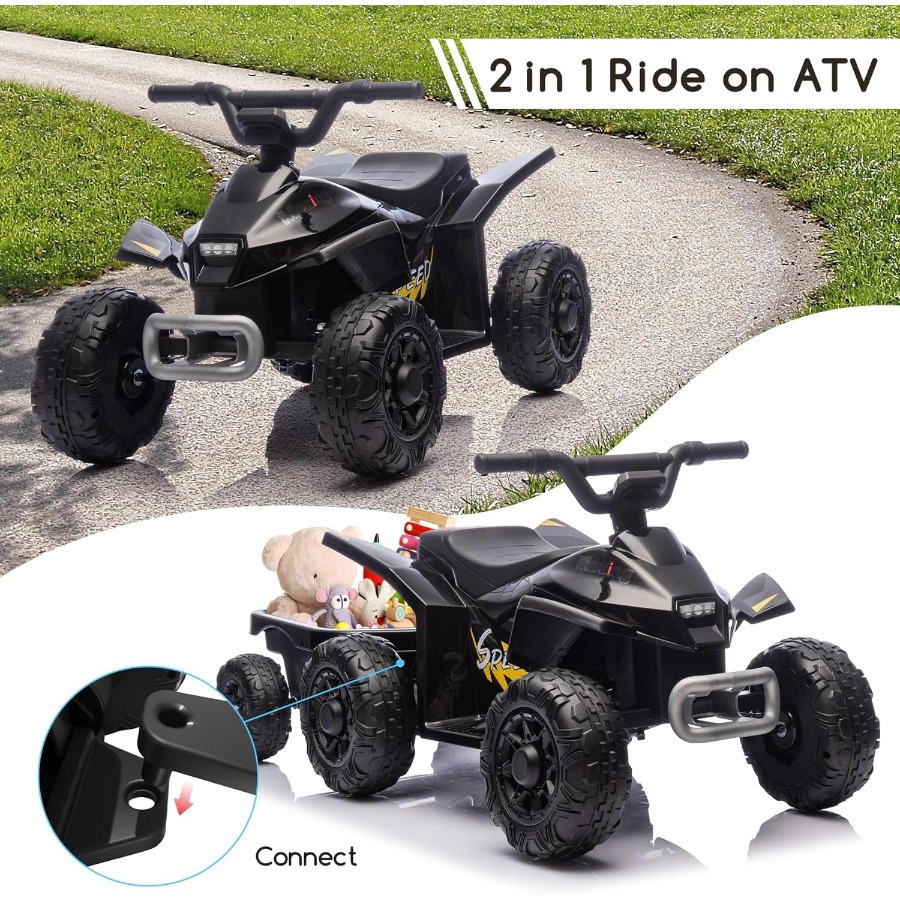 Kids Ride On Toys,6V Kids ATV  - مراجعة Kids Toys Quad وسعره