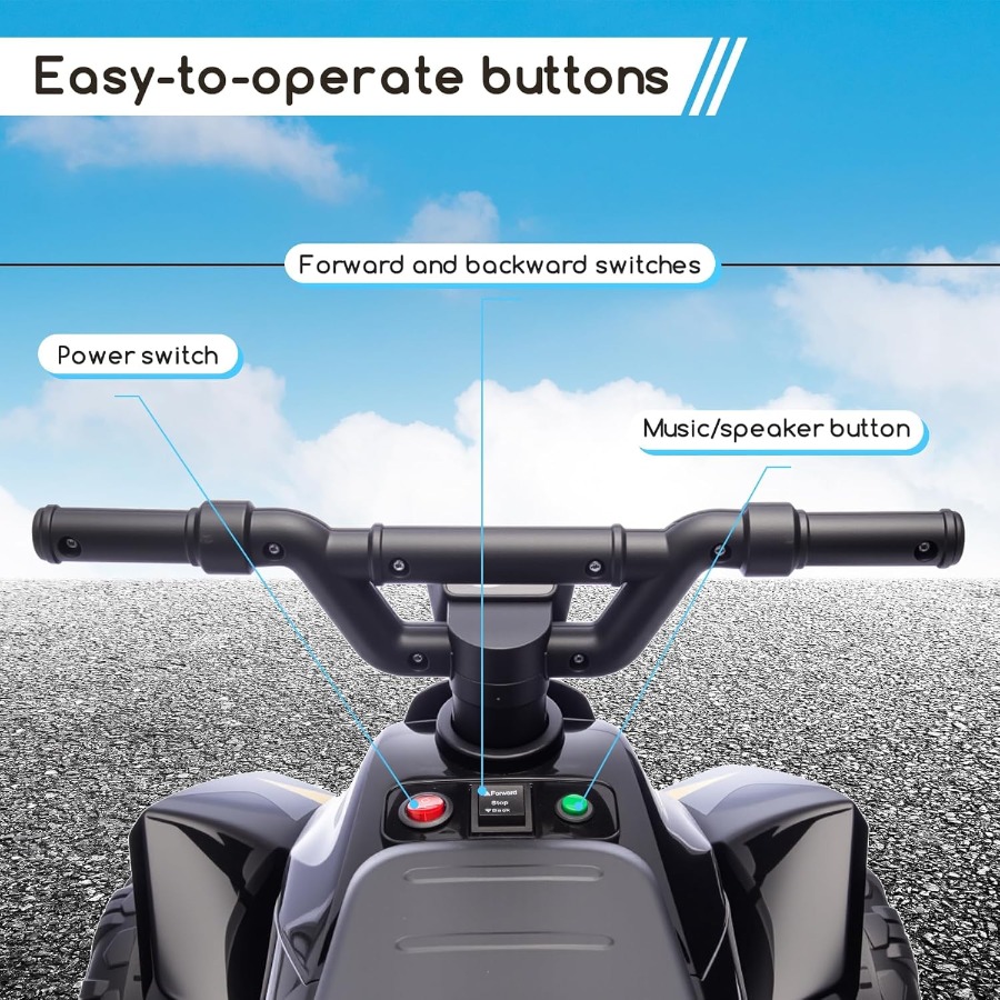 Kids Ride On Toys,6V Kids ATV  - مراجعة Kids Toys Quad وسعره
