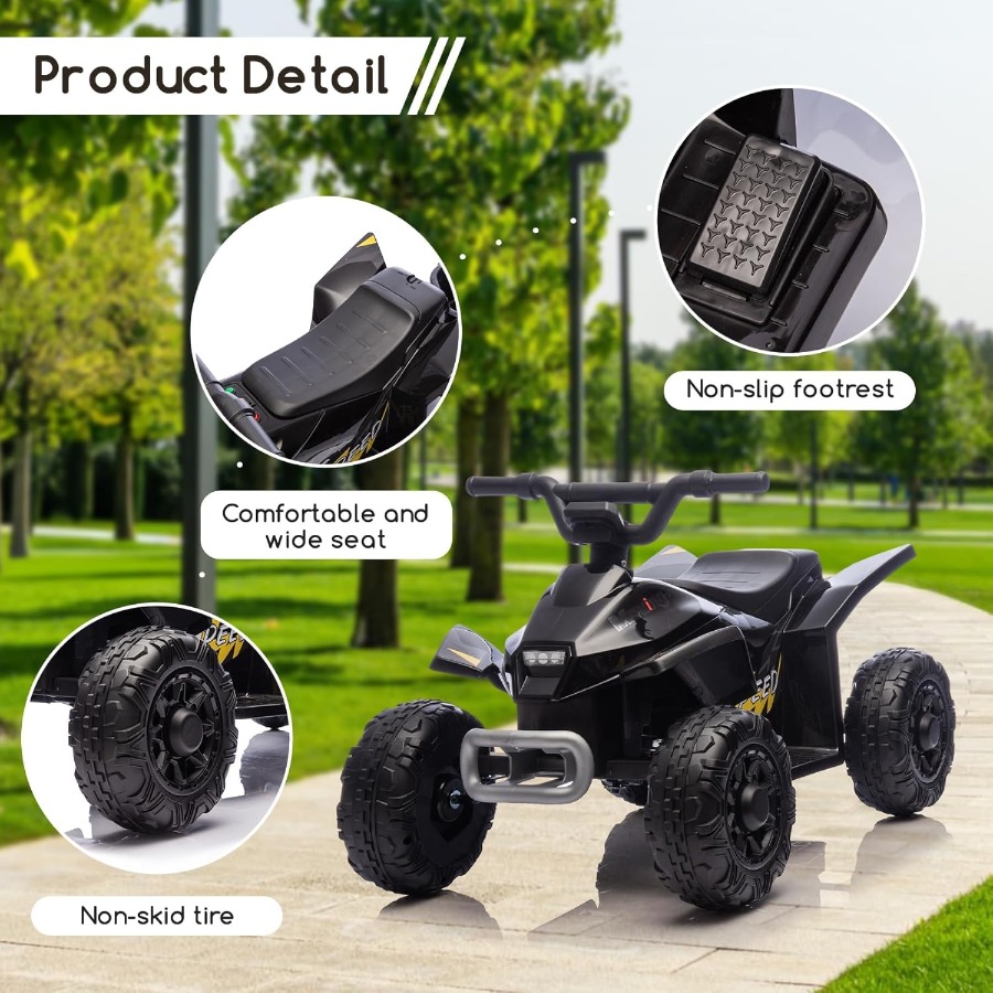 Kids Ride On Toys,6V Kids ATV  - مراجعة Kids Toys Quad وسعره
