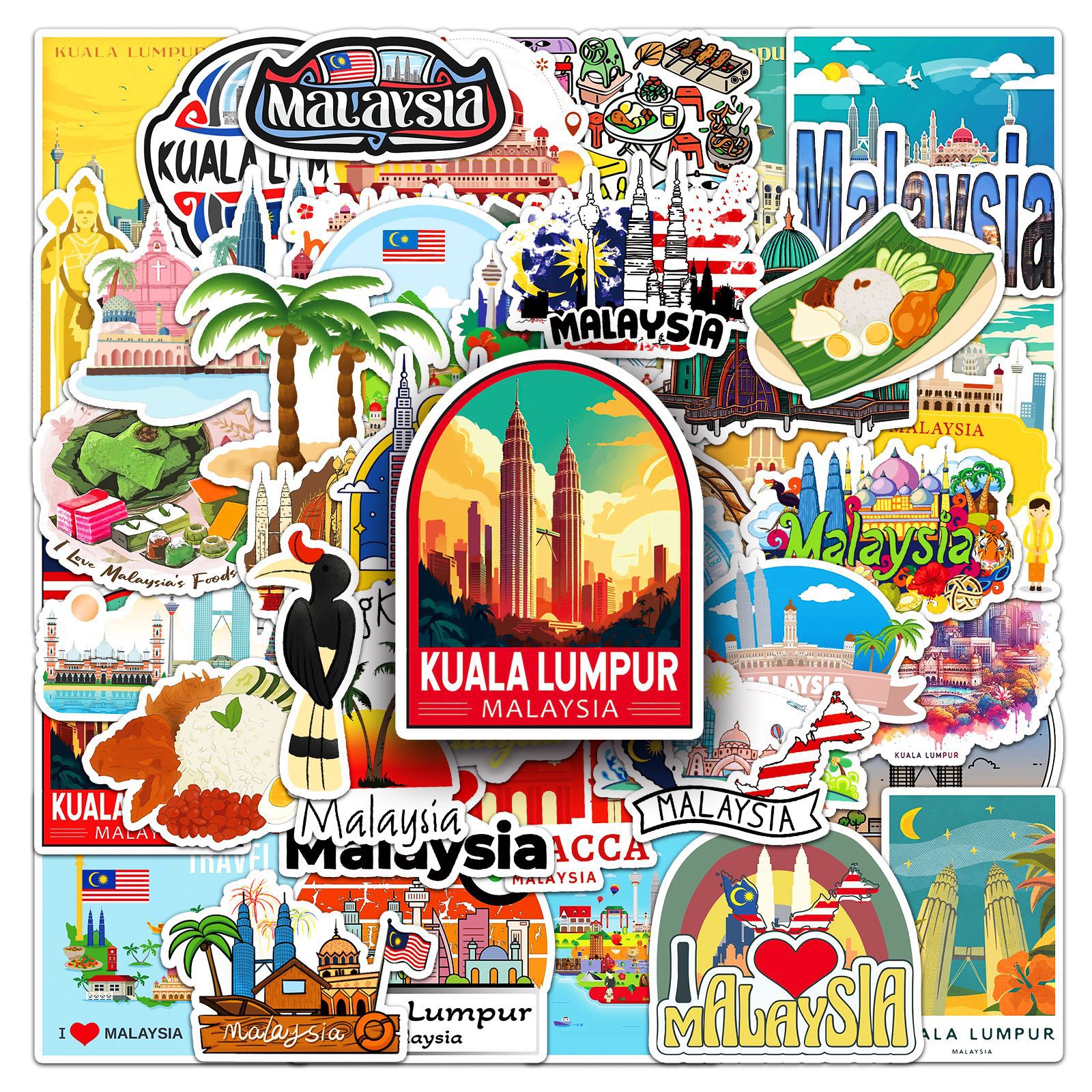50Pcs Malaysia Graffiti Sticke - مراجعة Kids Toys Malaysia وسعره