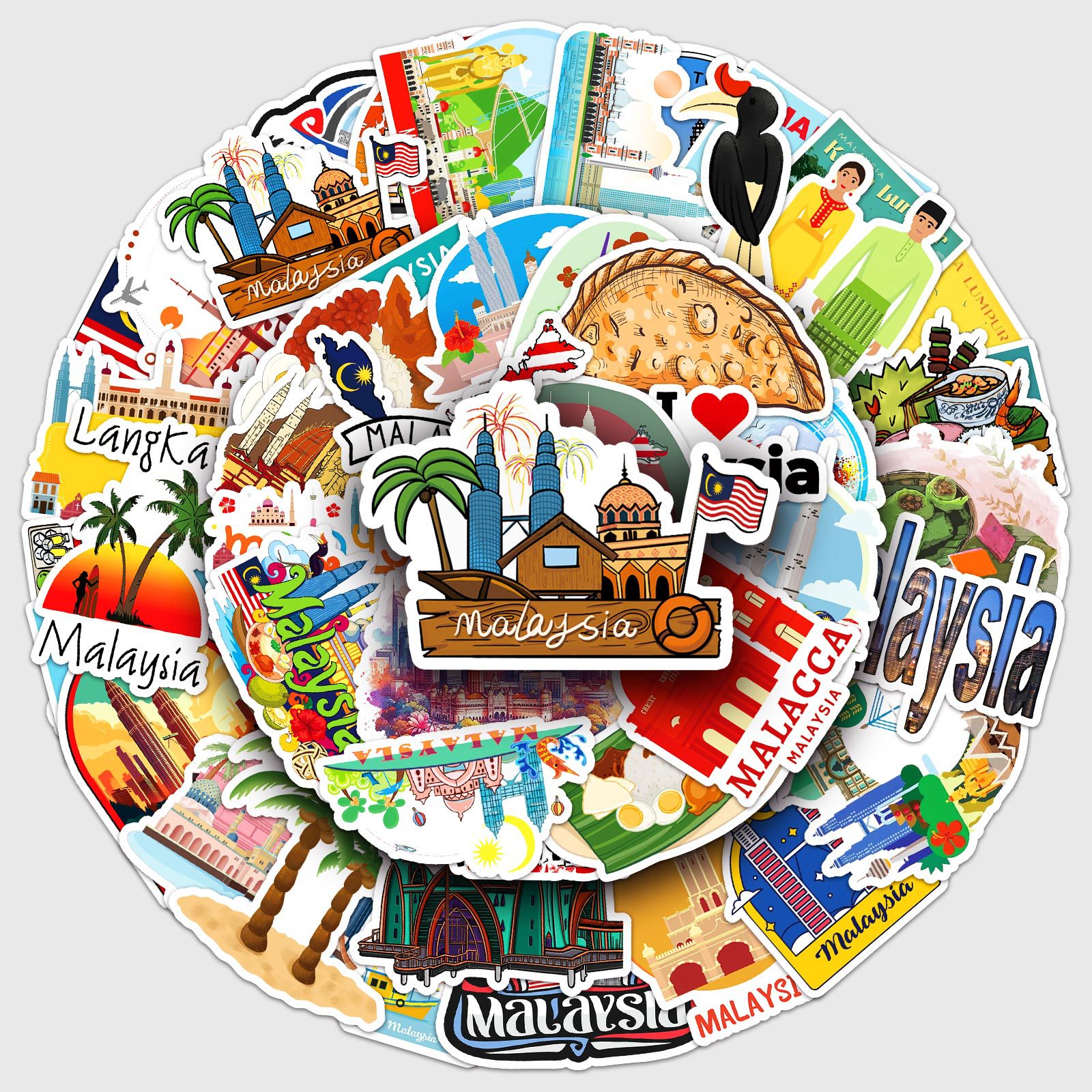 50Pcs Malaysia Graffiti Sticke - مراجعة Kids Toys Malaysia وسعره