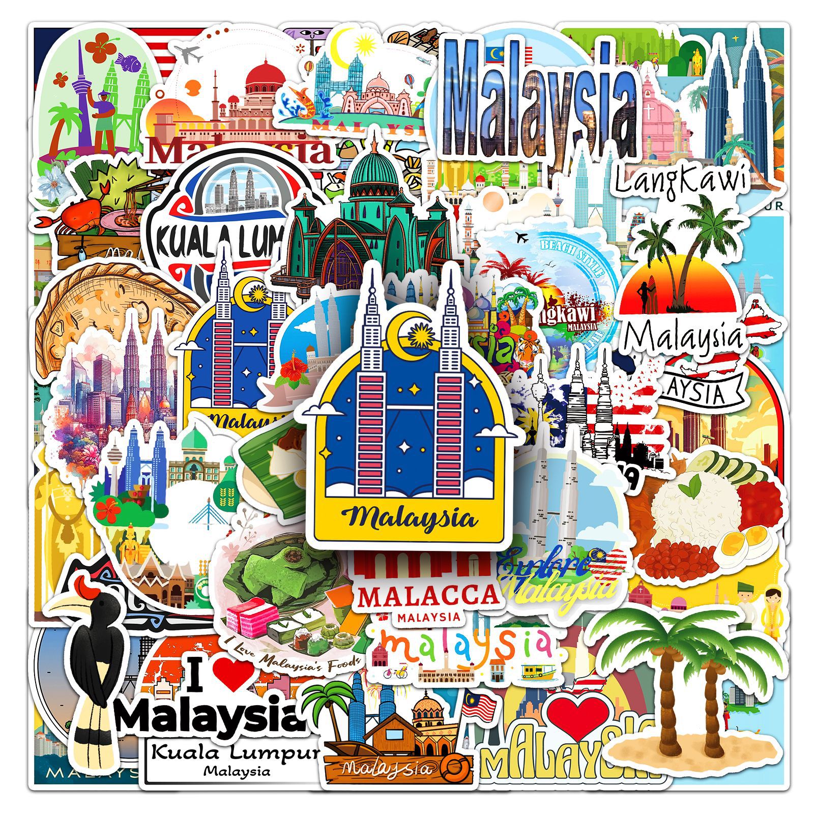 50Pcs Malaysia Graffiti Sticke - مراجعة Kids Toys Malaysia وسعره