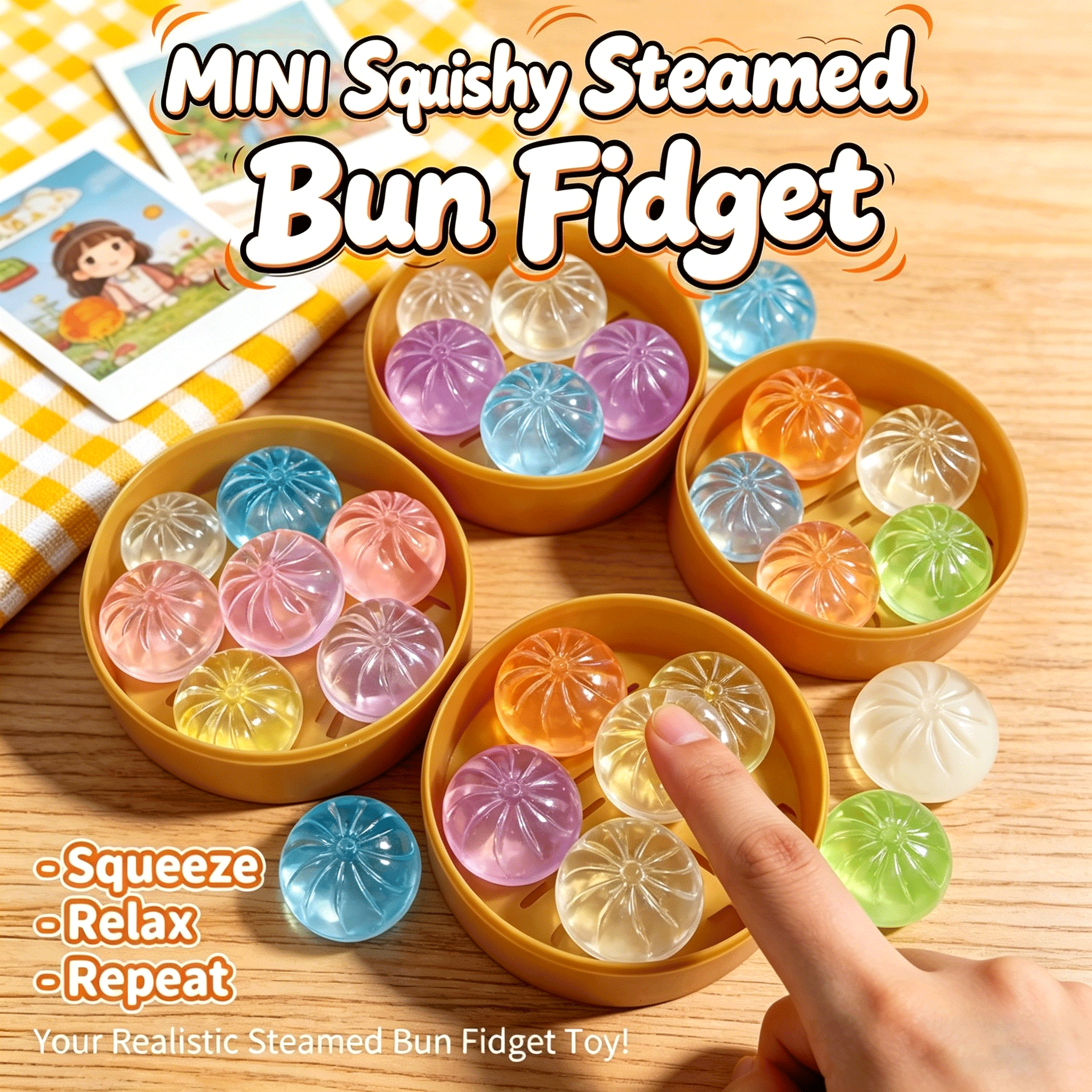 Mini Glitter Dumpling Squishes - مراجعة Kids Toys Dumplings وسعره