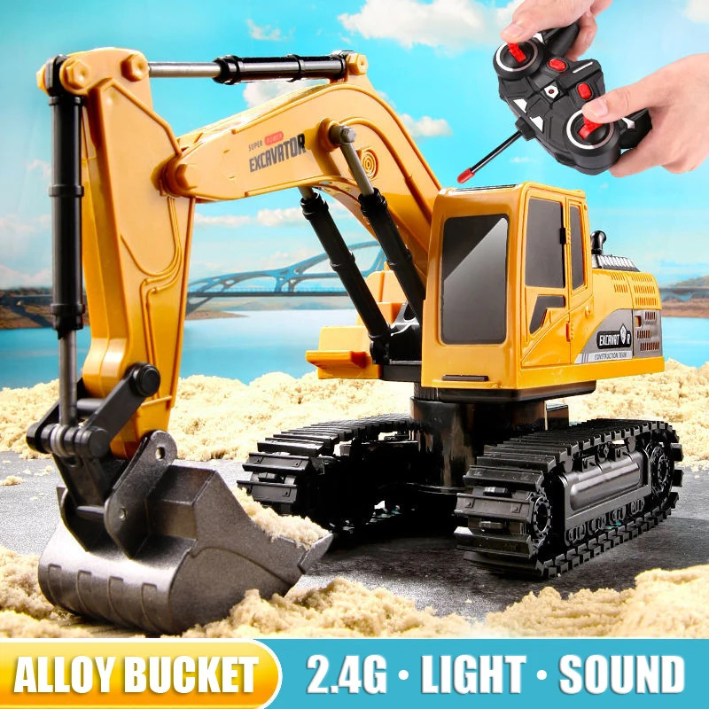RC Excavator 2.4Ghz 6 Channel  - مراجعة Kids' Toys Channel وسعره