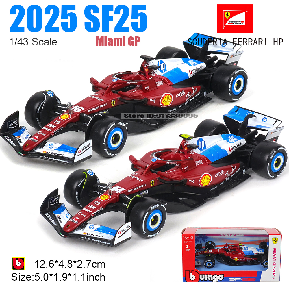 Bburago 1:43 2025 F1 Ferrari S - مراجعة Kids Toys John Lewis وسعره