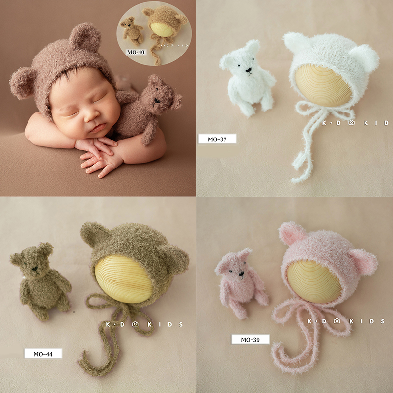 Cute Baby Bear Hat Doll Plush  - مراجعة Kids Toys New Born وسعره
