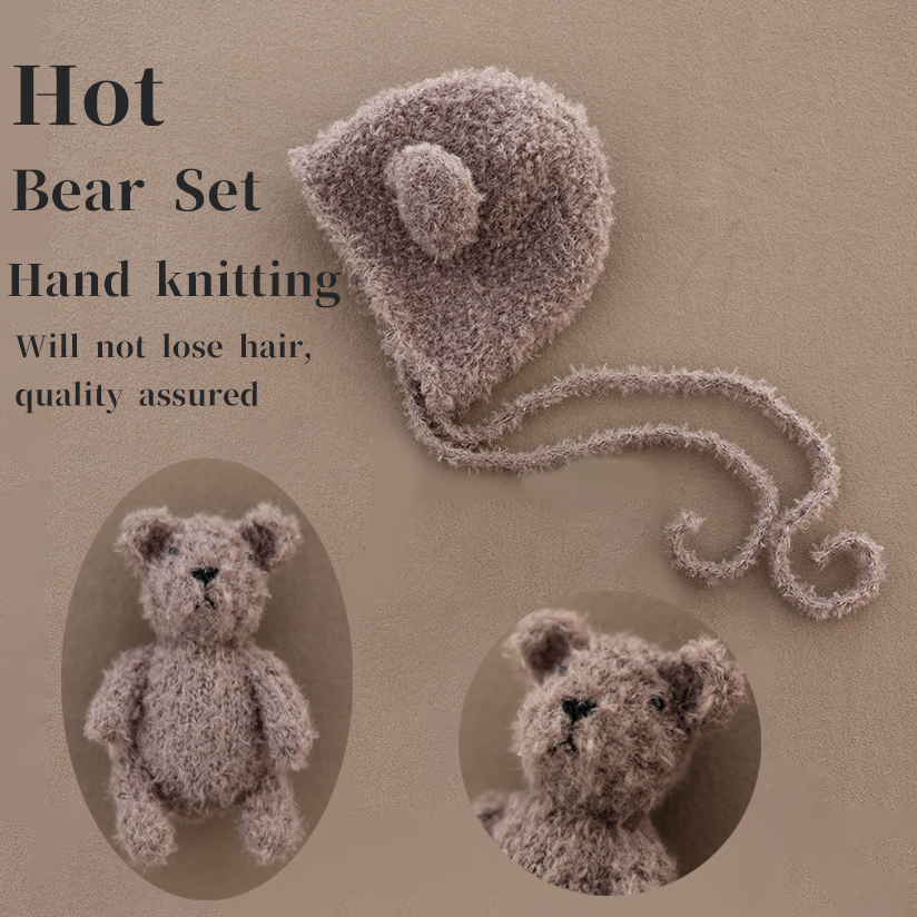 Cute Baby Bear Hat Doll Plush  - مراجعة Kids Toys New Born وسعره