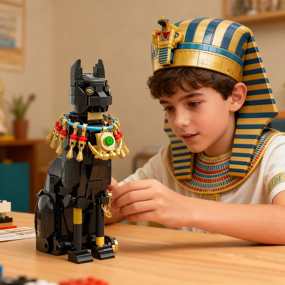 Gobricks MOC Egypt Cat Buildin - مراجعة Kids Toys Egypt وسعره