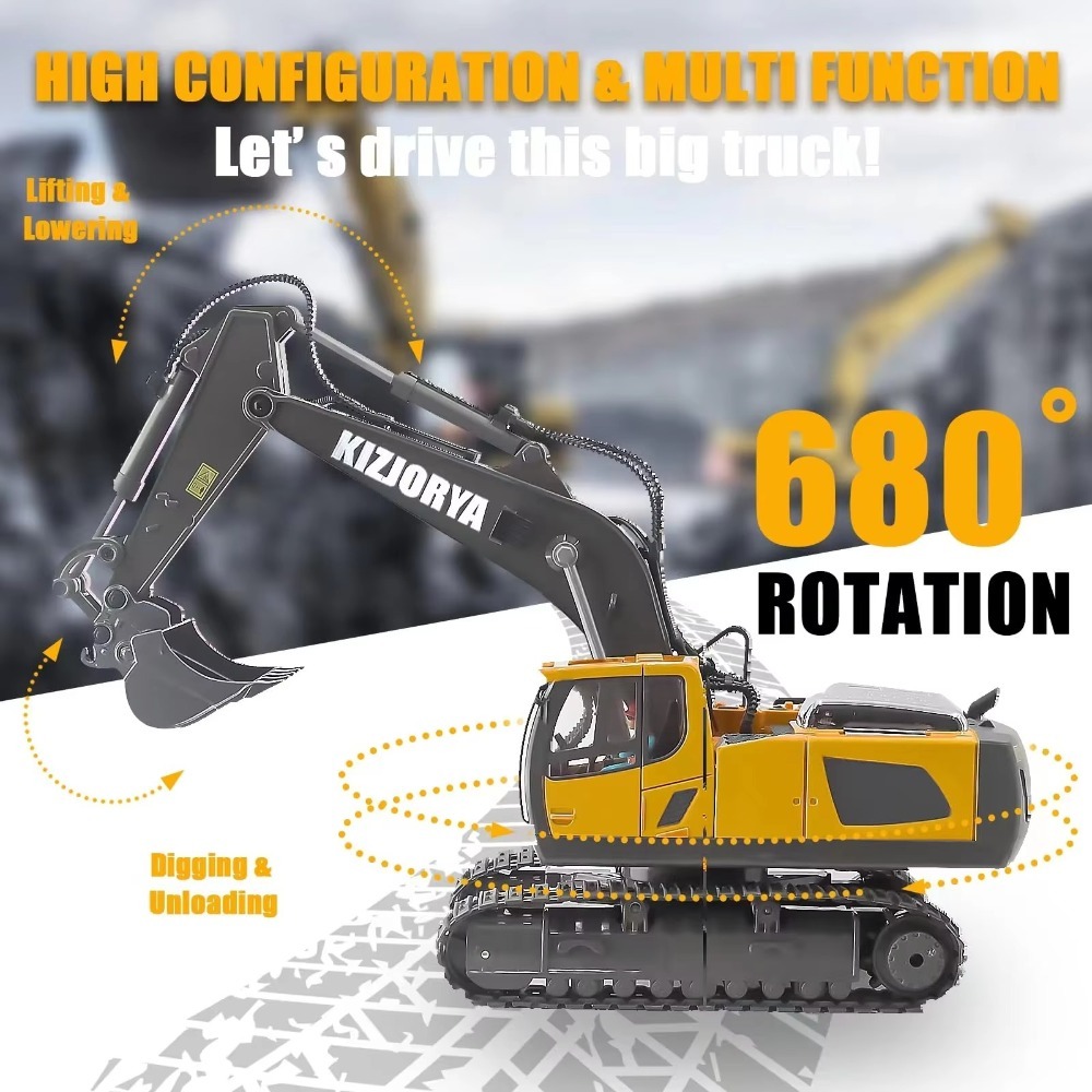2.4G Remote Control Excavator  - مراجعة Kids' Toys Channel وسعره