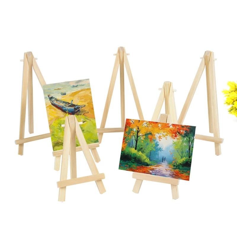 10Pcs Wood Mini Easel Frame Tr - مراجعة Kids Art Easel وسعره