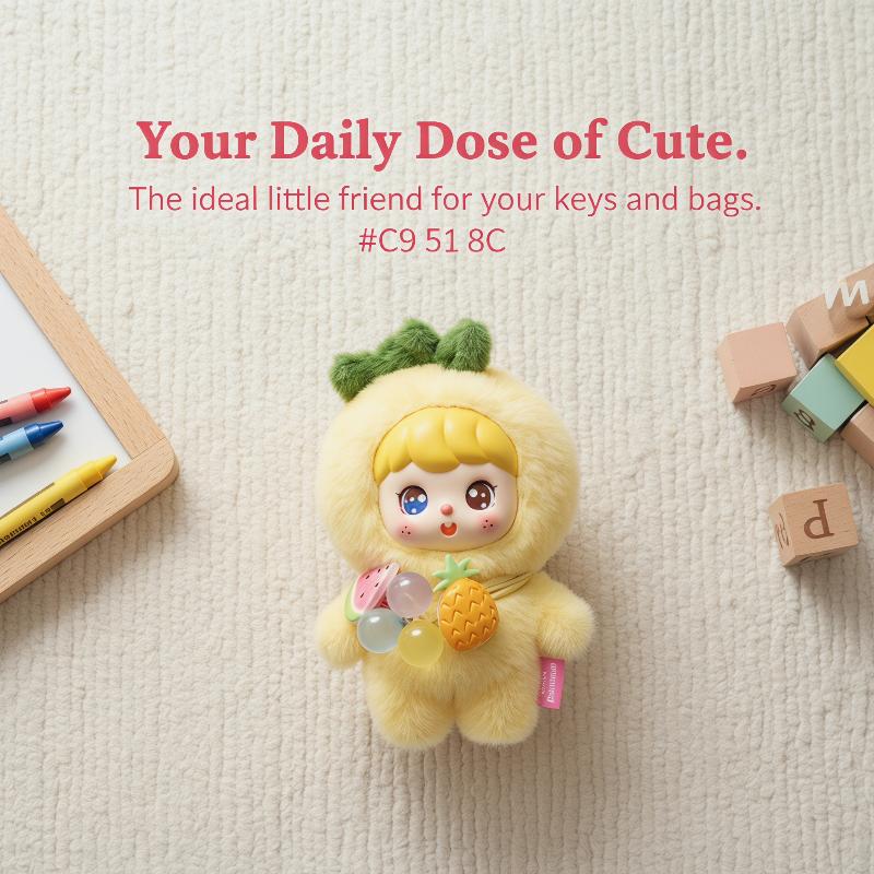 Cute Fruit Plush Doll Keychain - مراجعة Kids Toys Doll وسعره