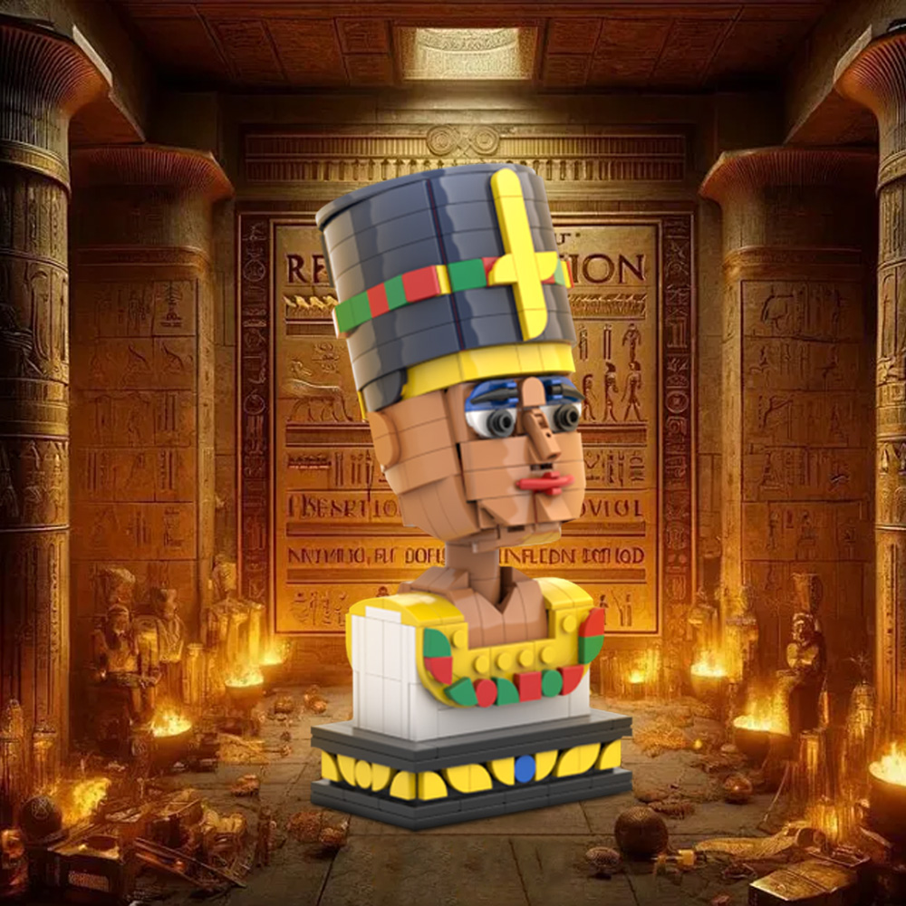 MOC Nefertiti Egypt queen Buil - مراجعة Kids Toys Egypt وسعره