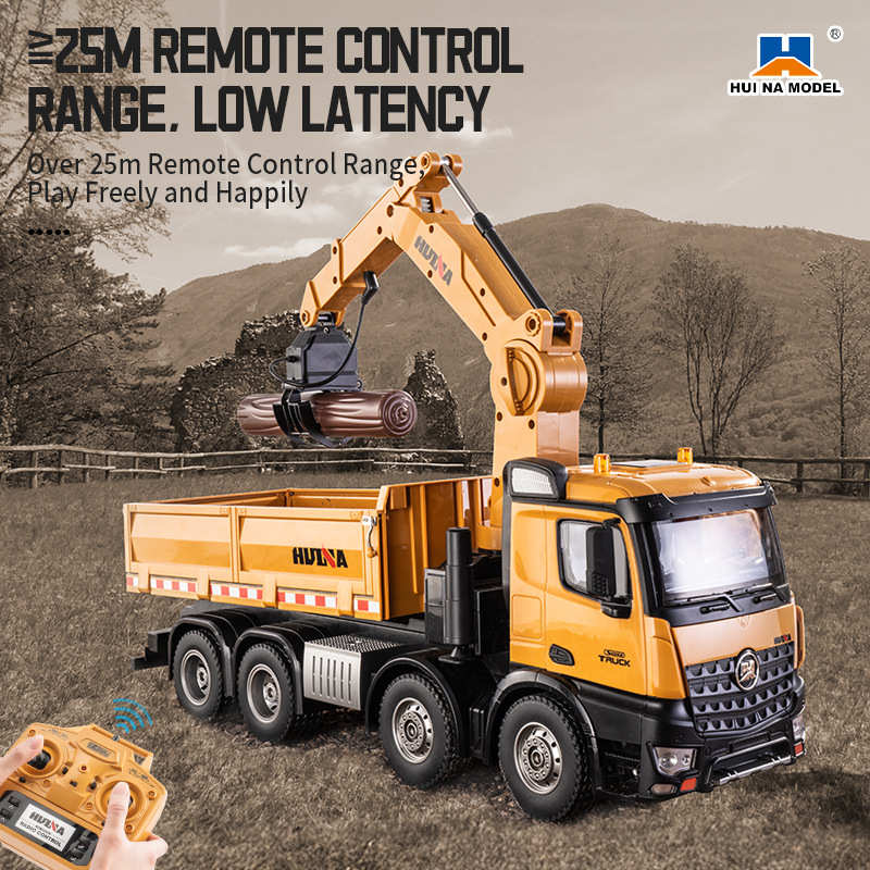 Huina 1538 RC Dump Truck 1:14  - مراجعة Kids' Toys Channel وسعره