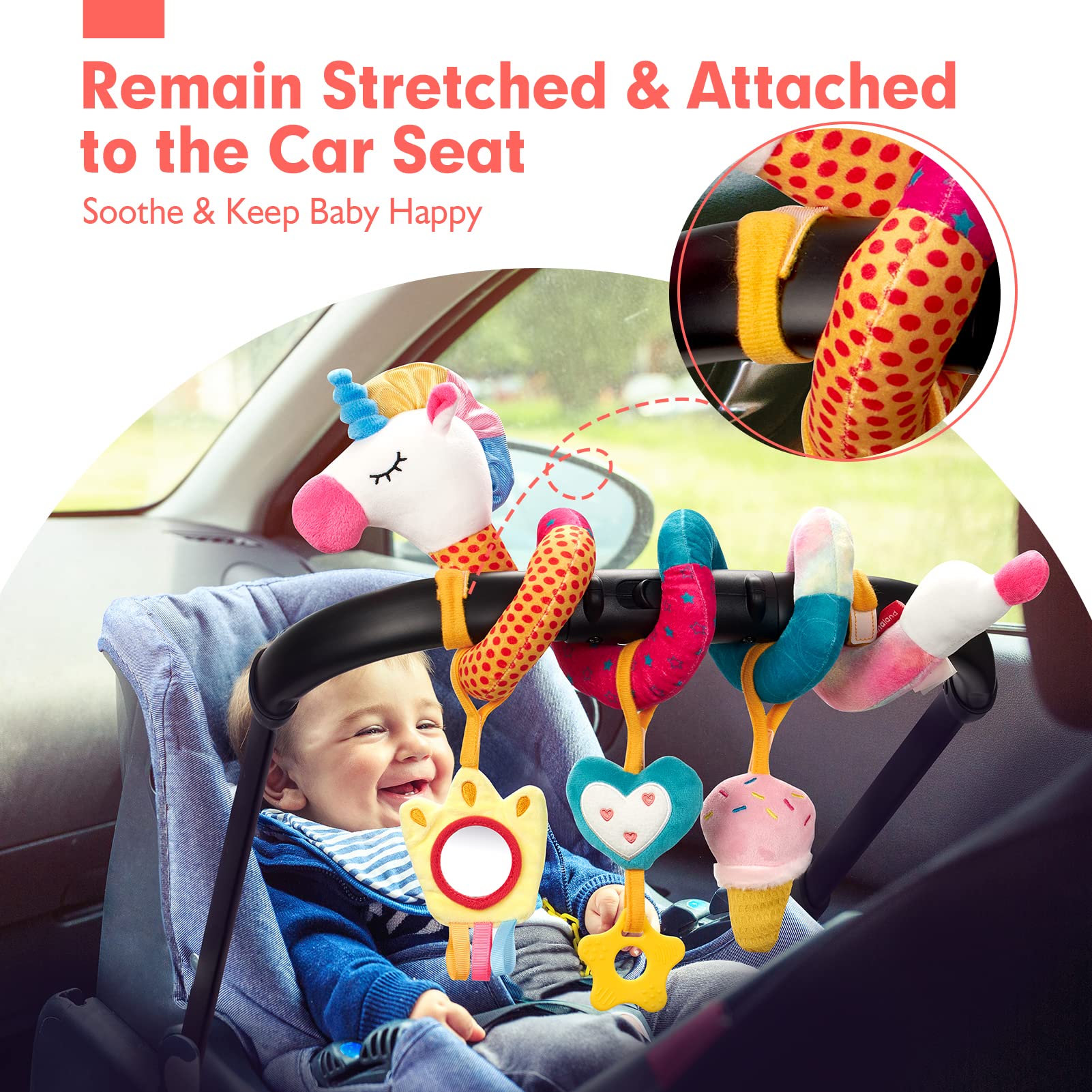Car Seat Toys for Babies Rattl - مراجعة Kids Toys New Born وسعره
