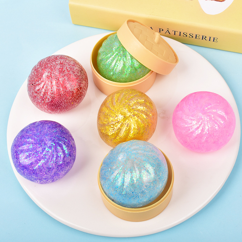 Creative Glitter Dumpling Squi - مراجعة Kids Toys Dumplings وسعره