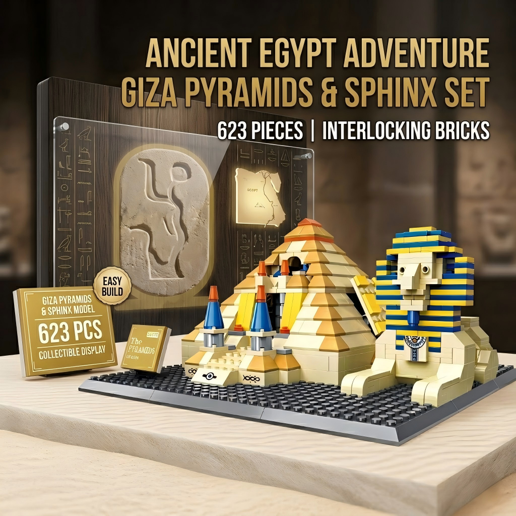 623pcs Egypt Pyramid Building  - مراجعة Kids Toys Egypt وسعره